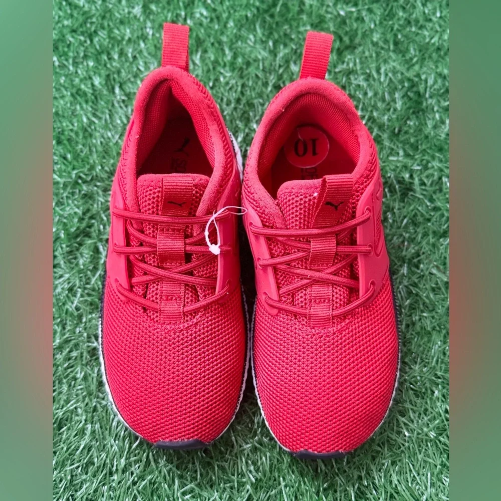 Puma 381758-02 Pacer Next Excel Red Mesh Low Top‎ Sneaker Toddler sz 10c